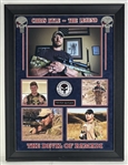 Chris Kyle Signed Military Patch in Commemorative The Legend' Framed Display (JSA LOA)