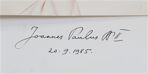Pope John Paul II Signed Official Large Format Vatican Photograph (Beckett/BAS LOA)