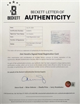 Jimi Hendrix Impossibly Rare Handwritten & Signed 1970 Londonderry Hotel Registration Card with Full James Hendrix Autograph (Beckett/BAS & Tracks UK LOAs)