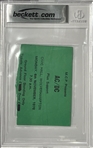 AC/DC Fully Group Signed 1978 Ticket Stub w/ Bon Scott! (5 Sigs)(Beckett/BAS Encapsulated)