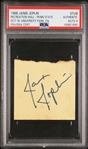 Exceptionally Rare: Janis Joplin Signed Concert Ticket Stub (PSA Graded Mint 9) (PSA Encapsulated)