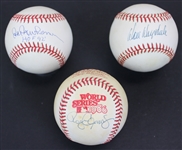 MLB Star Pitchers - Lot of 3 Baseballs including Drysdale, Newhouser, and Clemens (Beckett/BAS) 
