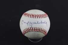 MLB Legends - Lot of 4 Individually Signed Baseballs including Gomez, Crosetti, Hubbell, and Lowe (Beckett/BAS) 