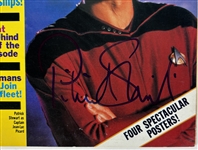 Star Trek: Patrick Stewart Signed 1987 TNG Magazine (SWAU)