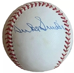 Mickey Mantle, Willie Mays & Duke Snider Near-Mint Signed OAL Baseball (Third Party Guaranteed)