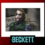 Insanely Rare Heath Ledger Warner Bros/DC Comics Fully Licensed “Dark Knight” 8 x 10 Photograph with Incredible Big Smile Inscription & Stunning Autograph! (Beckett/BAS)