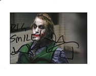 Insanely Rare Heath Ledger Warner Bros/DC Comics Fully Licensed “Dark Knight” 8 x 10 Photograph with Incredible Big Smile Inscription & Stunning Autograph! (Beckett/BAS)