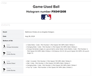 Shohei Ohtani Signed & Game Used OML Baseball from 8-28-2024 Game vs. Diamondbacks - from 42/42 Game :: Ball Pitched to Ohtani 4 Times! (MVP Season & World Series Champ)(PSA & MLB Holo)