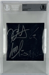 Metallica ULTRA RARE Complete Group Signed Black Album CD Booklet (Beckett/BAS Encapsulated)