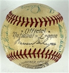 1956 Brooklyn Dodgers (NL Champs) Team Signed ONL Baseball with Robinson, Drysdale, Reese, Hodges, etc. (JSA LOA)