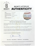 500 Home Run Club Multi-Signed OAL Baseball with Williams, Mantle, Mays, Aaron, etc. (13 sigs)(Beckett/BAS LOA)