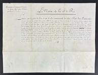 King Louis XVI Signed 1791 French Military Appointment (PSA/DNA)