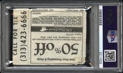 Hulk Hogan Rare & Desirable Signed Original Wrestlemania III Ticket Stub (PSA/DNA Encapsulated)