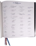 RARE Super Bowl XL: The Opus MVP Ltd. Edition Hardcover Book Signed by 35 MVPs incl. Starr, Namath, and Brady! (Beckett/BAS Full LOA)