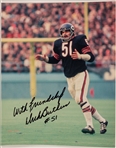 Dick Butkus Signed 8x10 Photograph (Beckett/BAS)