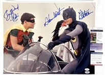 Batman: Adam West & Burt Ward Dual Signed 16" x 20" Color Photo with Character Names! (JSA & PSA/DNA)