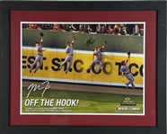 Mike Trout Signed & Framed 24" x 18" Print Showcasing the Off The Wall Catch from 2012 (PSA/DNA)
