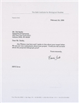 DNA: Francis Crick Signed 2015 Typed Letter Regarding Signed Lithograph Proposal with Him & James Watson (Beckett/BAS)