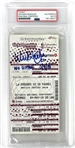 Walker Buehler Signed Ticket for 5-4-2018 Game in Mexico - Buehler Throws a No-Hitter vs. Padres! (PSA/DNA Encapsulated)