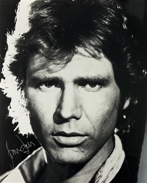 Star Wars: Harrison Ford Signed 8" x 10" B&W Photo as Han Solo (Beckett/BAS LOA)