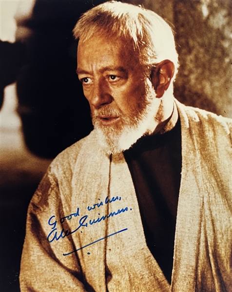 Star Wars: Sir Alec Guinness Superb Signed 8" x 10" Color Photo as Obi Wan Kenobi (Beckett/BAS LOA)