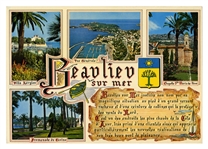 Paul McCartney 1979/1980 Autographed Oversized Postcard (France) – Beaulieu Sur Mer (Tracks LTD)