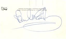 Paul McCartney 1979/1980 Autographed Oversized Postcard (France) – Beaulieu Sur Mer (Tracks LTD)