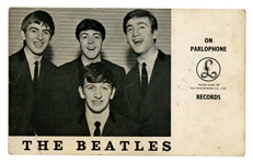 The Beatles 1963 Autographed Parlophone Promotional Card – Liverpool (UK) (Beckett/BAS & Tracks LTD)