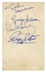 The Beatles 1963 Autographed Parlophone Promotional Card – Liverpool (UK) (Beckett/BAS & Tracks LTD)
