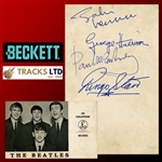 The Beatles 1963 Autographed Parlophone Promotional Card – Liverpool (UK) (Beckett/BAS & Tracks LTD)