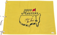 Jack Nicklaus & Gary Player Signed 2020 Masters Pin Flag (JSA LOA)