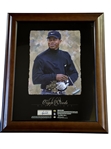Tiger Woods Signed 2003 Upper Deck Renditions "The Champions" Display (UDA)