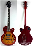 Celebrity Signed Epiphone Electric Guitar with Matt Groening Homer Sketch, Costner, Sambora, etc. (PSA/DNA LOA)