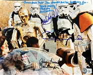 Star Wars: Alec Guinness, Mark Hamill, Terry McGovern, Anthony Daniels & Anthony Forrest Desirable Signed 8 x 10 Photo from Mos Eisley Interrogation Scene (Beckett/BAS LOA)