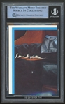 Goonies: Richard Donner Signed 1985 Topps #3 Sticker (Beckett/BAS Encapsulated)