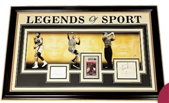 Legends of Sport Limited Edition 1/5 Display w/ Muhammad Ali, Michael Jordan, & Tiger Woods (JSA)(Beckett/BAS)