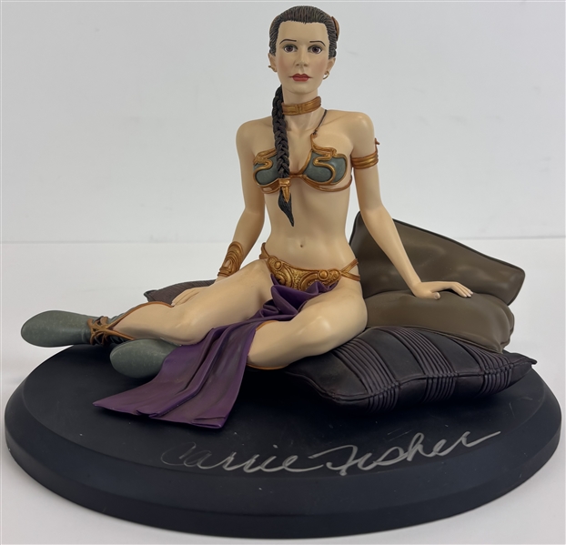 Carrie Fisher Signed Ltd. Ed. Porcelain Slave Leia Figurine (Beckett/BAS LOA)(Attakus LOA)