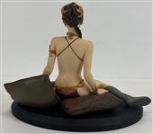 Carrie Fisher Signed Ltd. Ed. Porcelain Slave Leia Figurine (Beckett/BAS LOA)(Attakus LOA)