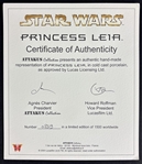 Carrie Fisher Signed Ltd. Ed. Porcelain Slave Leia Figurine (Beckett/BAS LOA)(Attakus LOA)