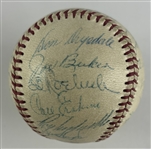 1956 Brooklyn Dodgers (NL Champs) Team Signed ONL (Giles) Baseball with Robinson, Koufax, Drysdale, etc. (27 Sigs)(JSA LOA)