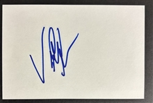 WWE: Vince McMahon Signed 4" x 6" Index Card (JSA LOA)