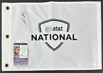 Russ Cochran Signed Pin Flag (JSA COA)