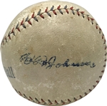 Ty Cobb Single Signed & Game Used c.1925 OAL Ban Johnson Baseball (PSA/DNA & JSA)