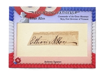 2025 Historical Autographs Founding Fathers Ethan Allen Signed Trading Card (Third Party Guaranteed)