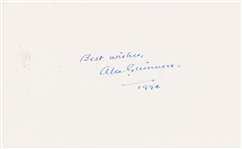 Star Wars: Sir Alec Guinness Signed 4" x 6" Card (Beckett/BAS LOA)