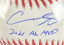 Shohei Ohtani Signed OML Baseball with 2021 AL MVP Inscription & GEM MINT 10 Autograph! (Beckett Encapsulated & MLB Holo)