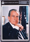 President Richard Nixon Signed 8" x 10" Color Photo (Beckett/BAS Encapsulated)