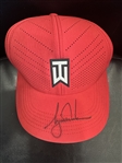 Tiger Woods Signed Red Nike TW VRS Golf Hat (PSA/DNA LOA)