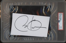 President Barack Obama Signed 3.75" x 6" Album Page - PSA/DNA MINT 9!