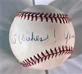 James Earl Jones Field of Dreams Signed Official A.L. Baseball (Beckett/BAS)  